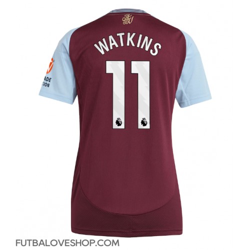 Dres Aston Villa Ollie Watkins #11 Domáci pre Ženy 2024-25 Krátky Rukáv